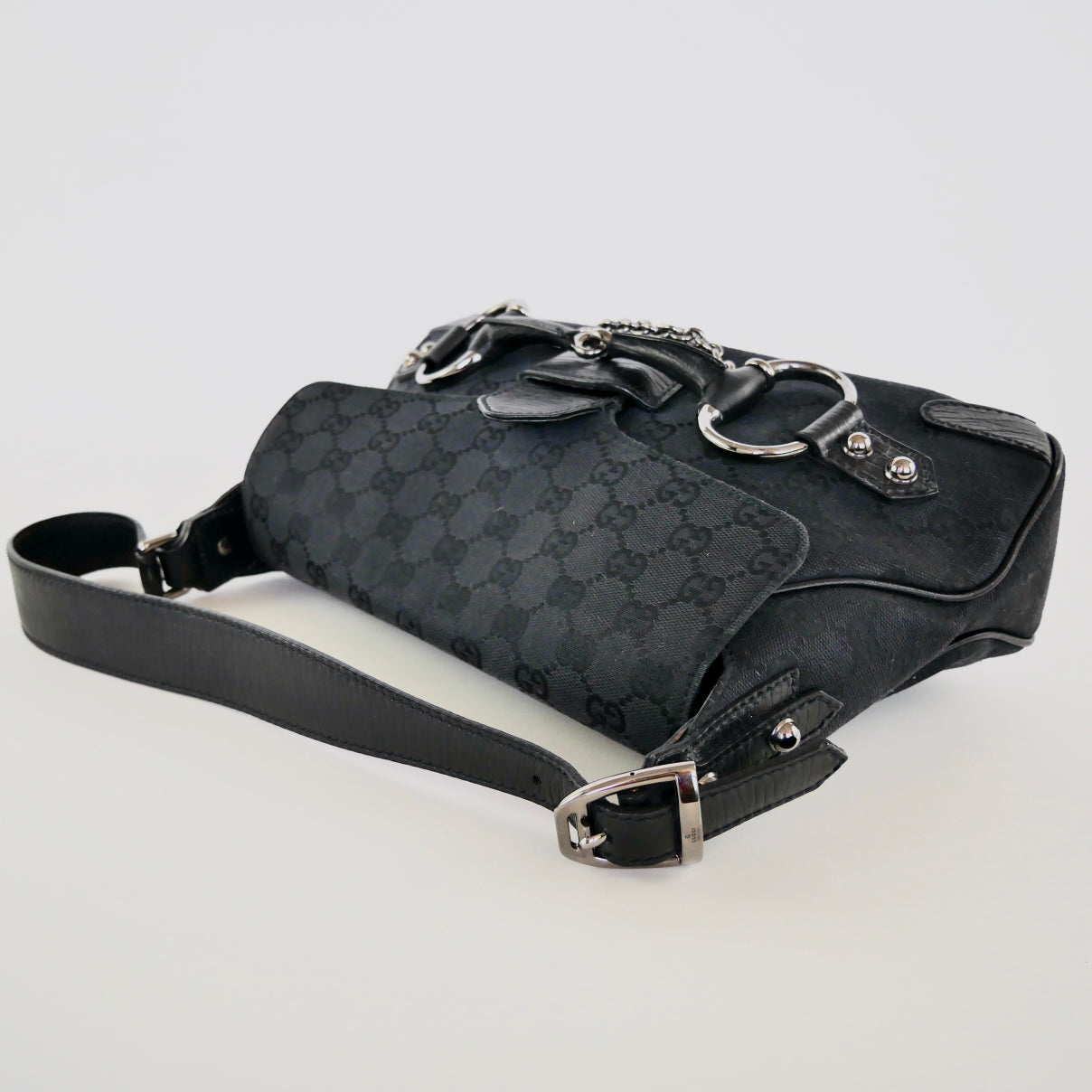 Gucci Canvas Horsebit Tom Ford Era Shoulder Bag