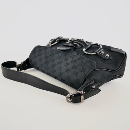 Gucci Canvas Horsebit Tom Ford Era Shoulder Bag