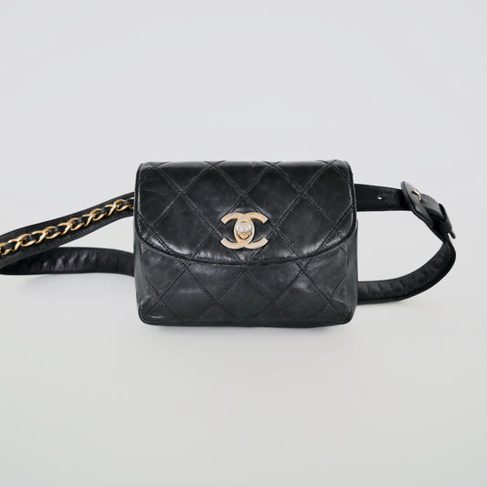 Chanel Vintage Lambskin Waist Bag