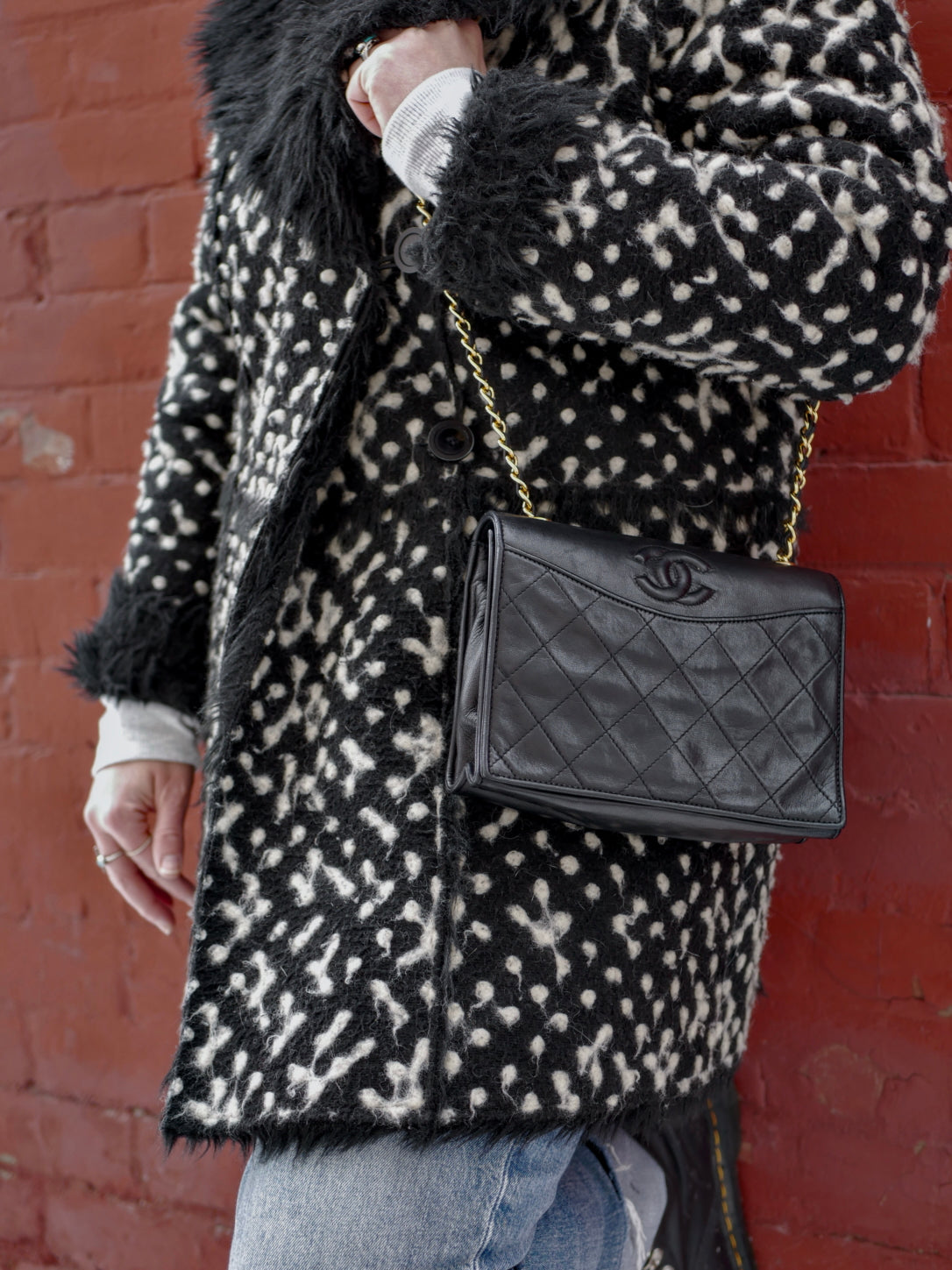 Chanel Vintage Quilted Lambskin Shoulder Bag