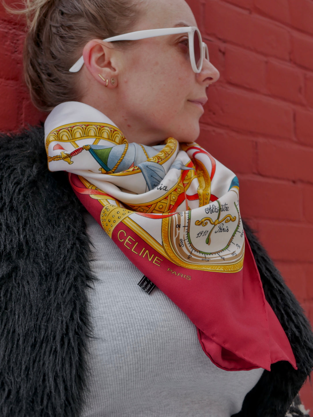 Celine Vintage Silk Scarf