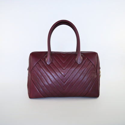 Chanel Vintage Lambskin Boston