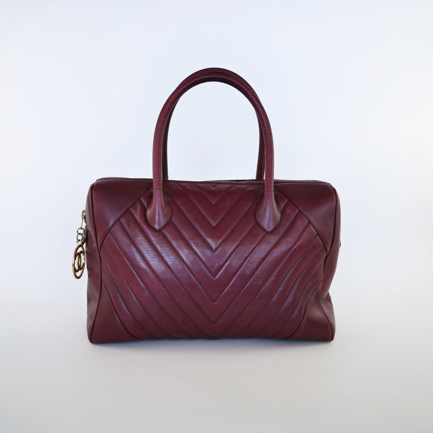 Chanel Vintage Lambskin Boston