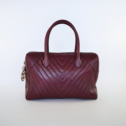 Chanel Vintage Lambskin Boston