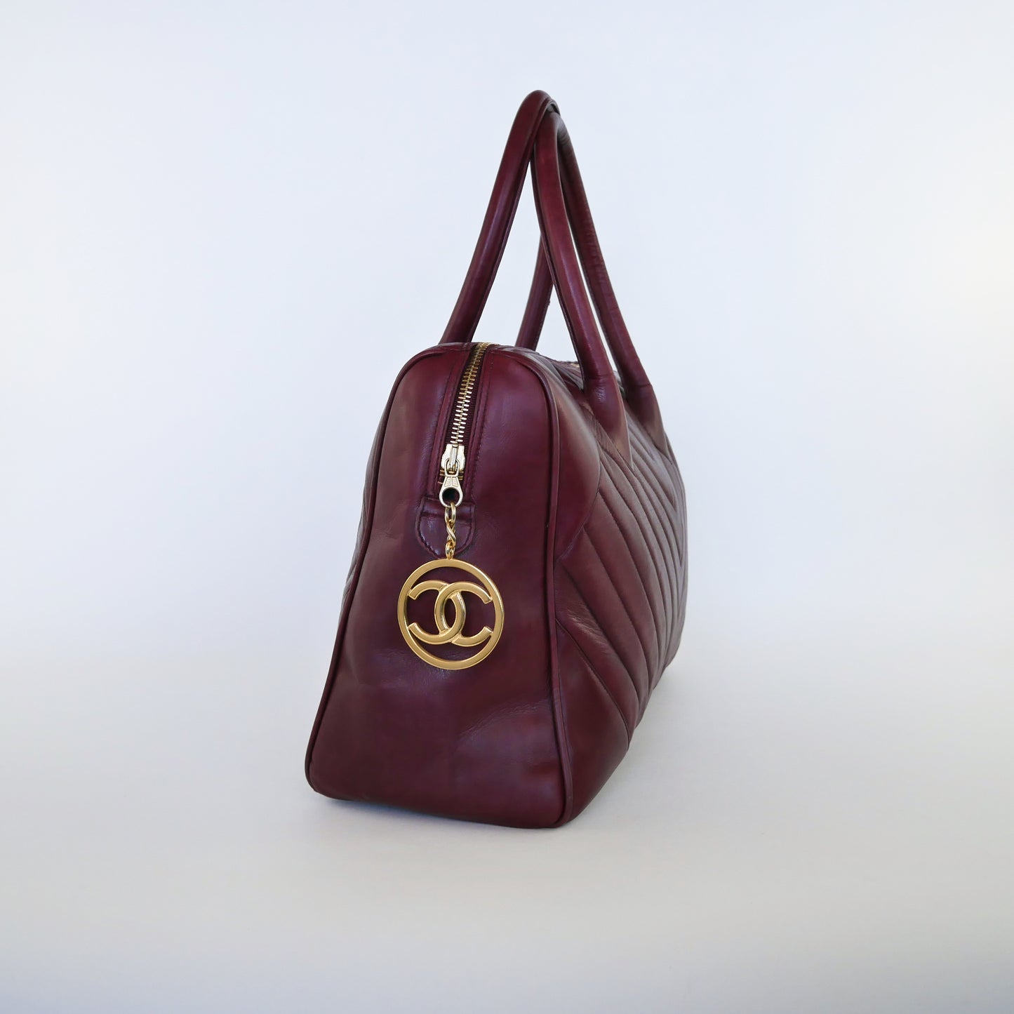 Chanel Vintage Lambskin Boston
