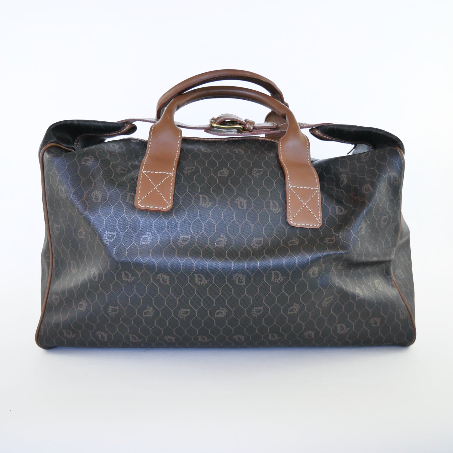 Christian Dior Vintage Honeycomb Duffel