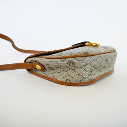 Christian Dior Vintage Honeycomb Tan Crossbody