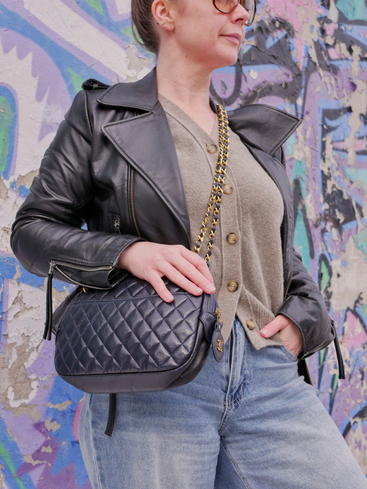 Chanel Lambskin Vintage Quilted Shoulder Bag