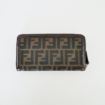 Fendi Zucca Vintage Zippy Wallet