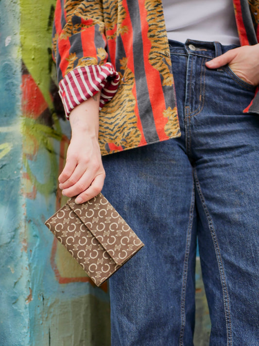 Celine Vintage Carriage Canvas Wallet