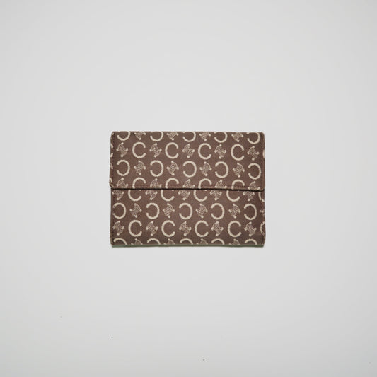 Celine Vintage Carriage Canvas Wallet