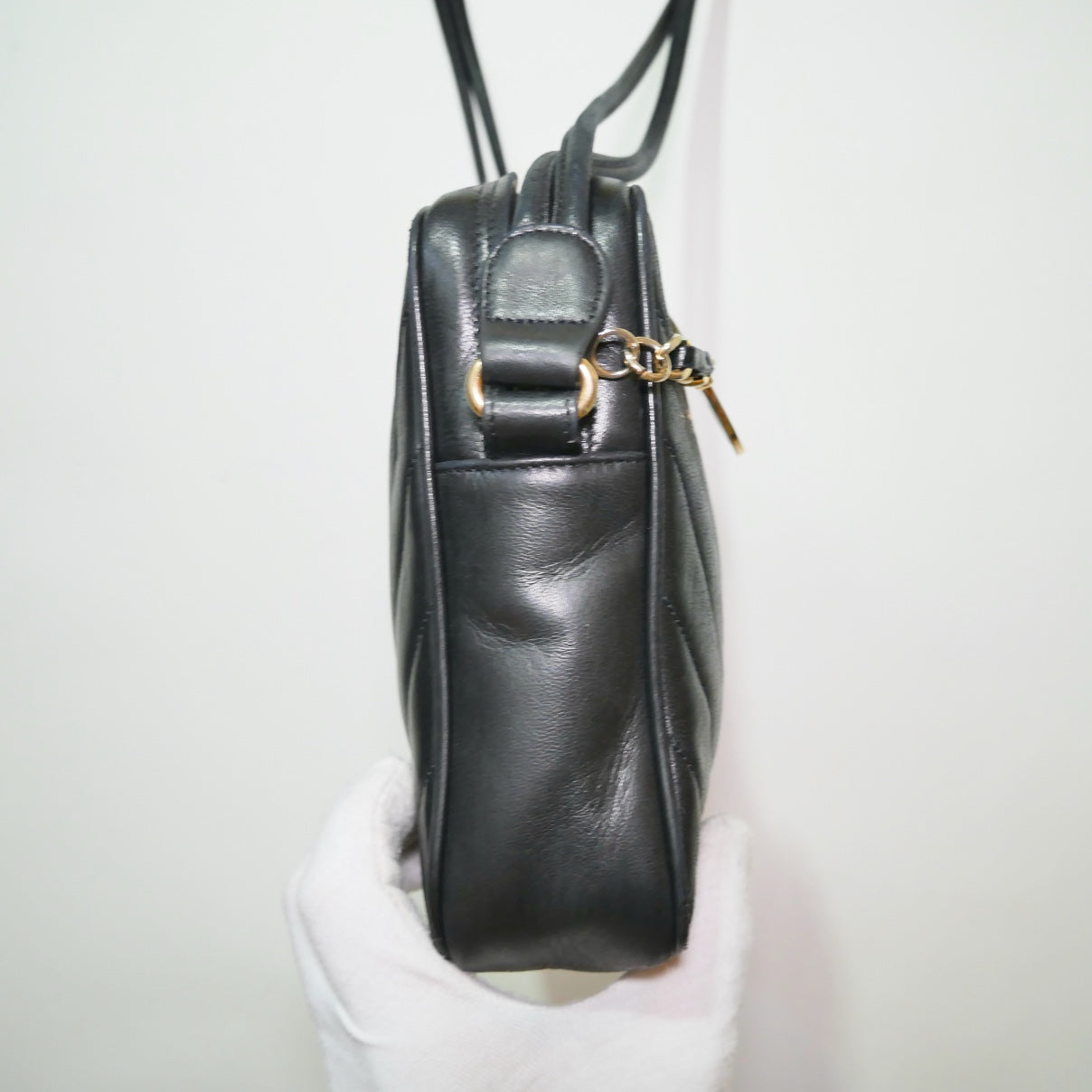 Chanel Vintage Lambskin V Stitch Crossbody