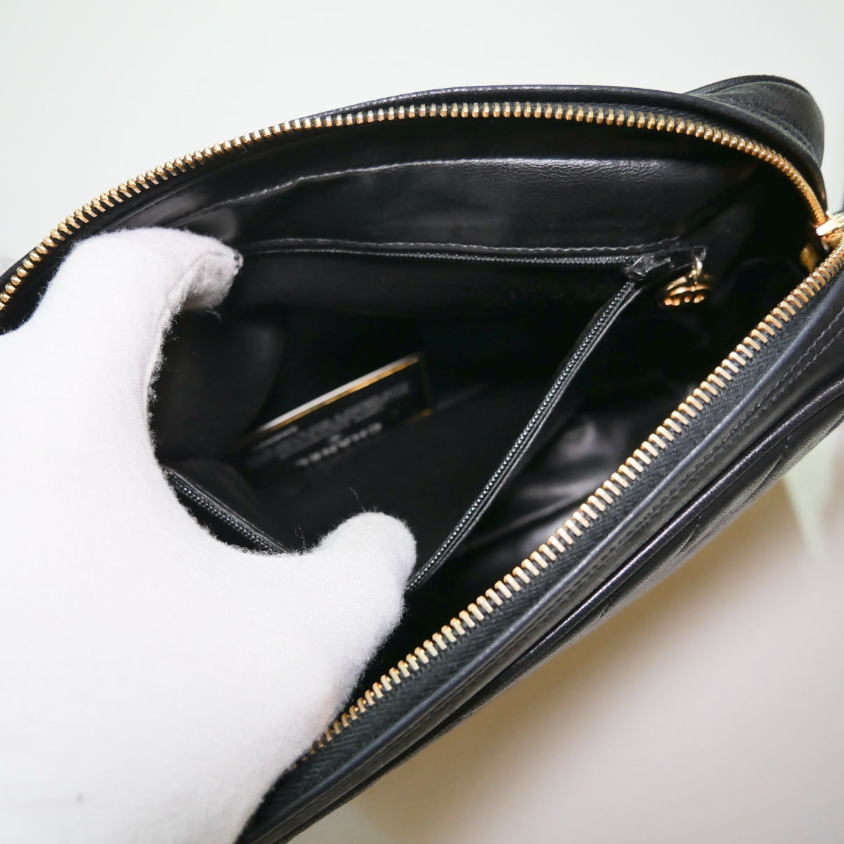 Chanel Vintage Lambskin V Stitch Crossbody