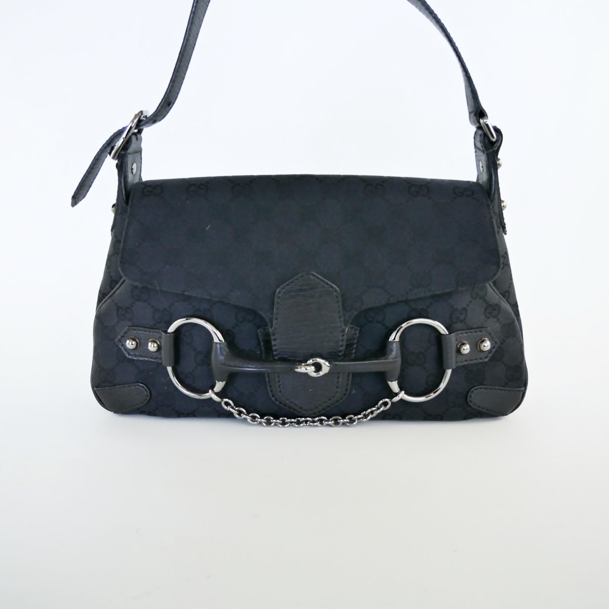 Gucci Canvas Tom Ford Era Horsebit Handbag
