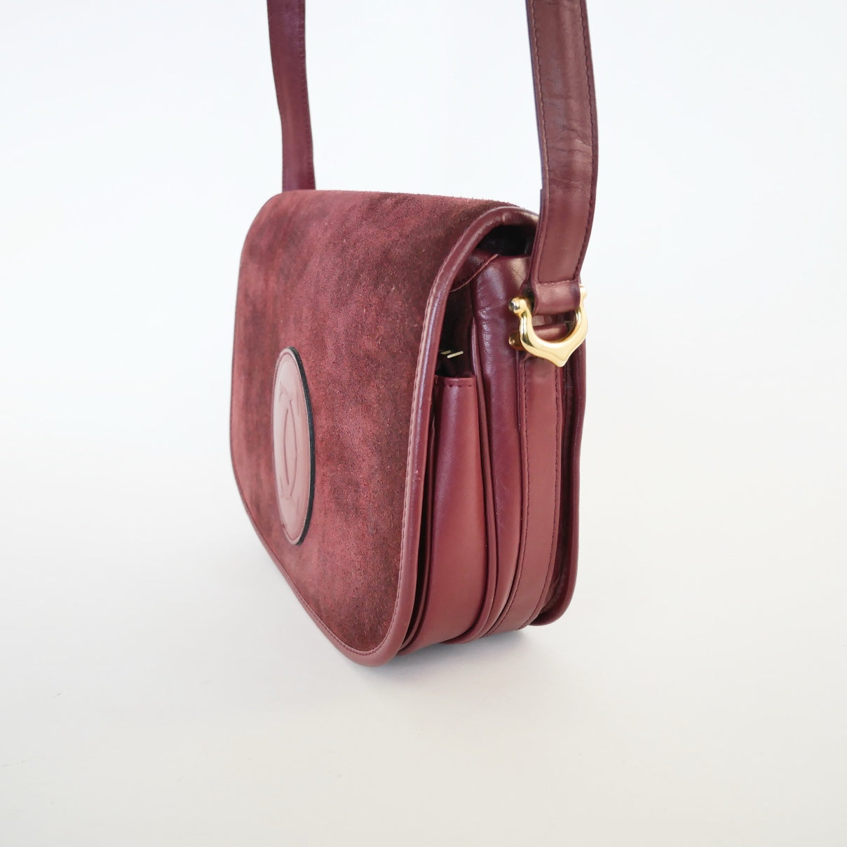 Cartier Vintage Suede & Leather Bag
