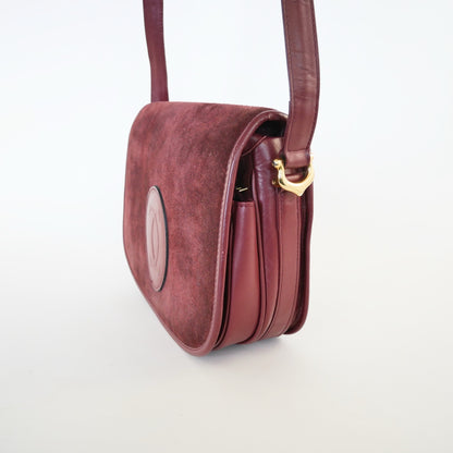 Cartier Vintage Suede & Leather Bag
