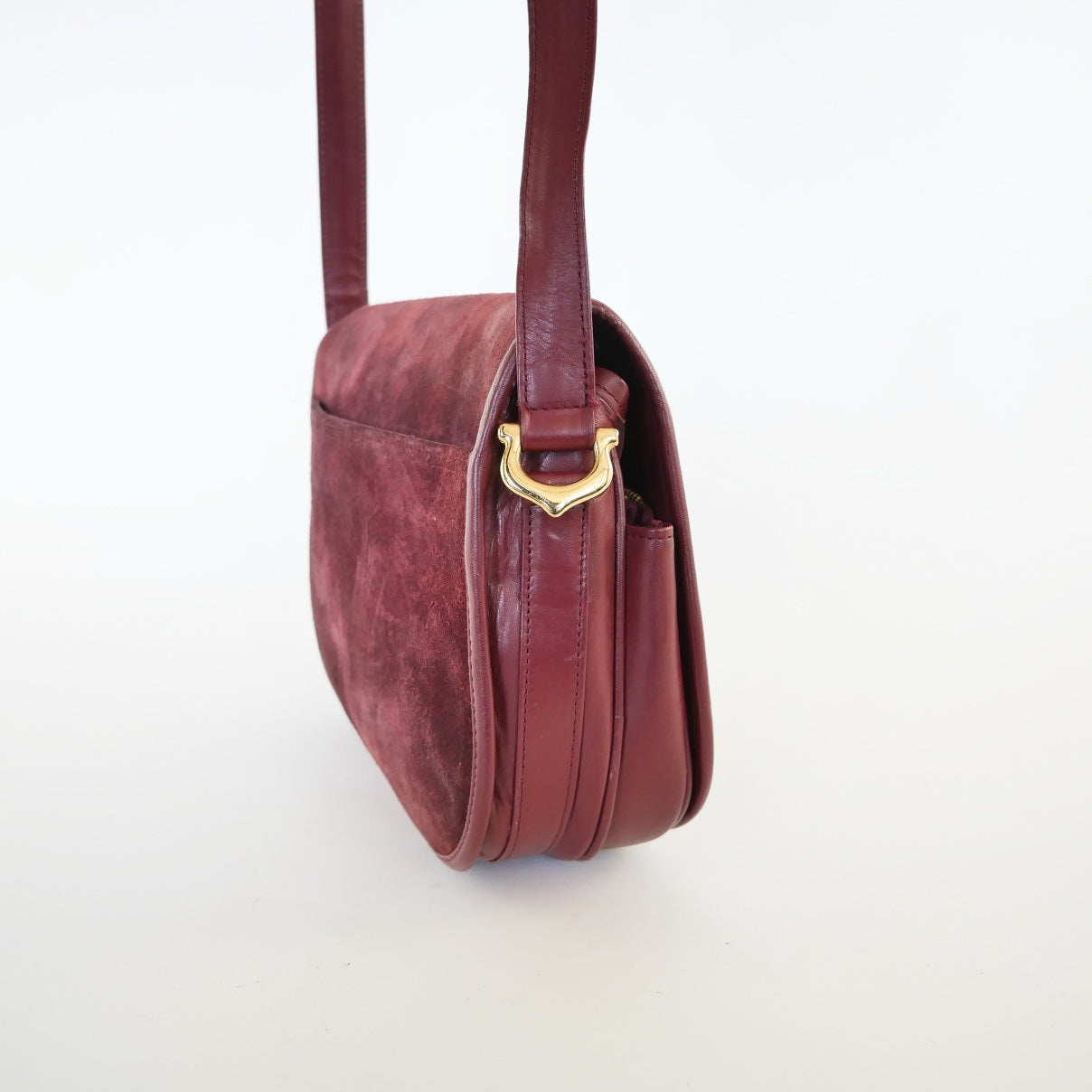 Cartier Vintage Suede & Leather Bag
