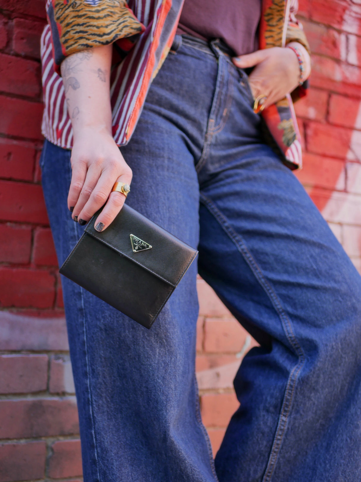 Prada Saffiano Short Wallet
