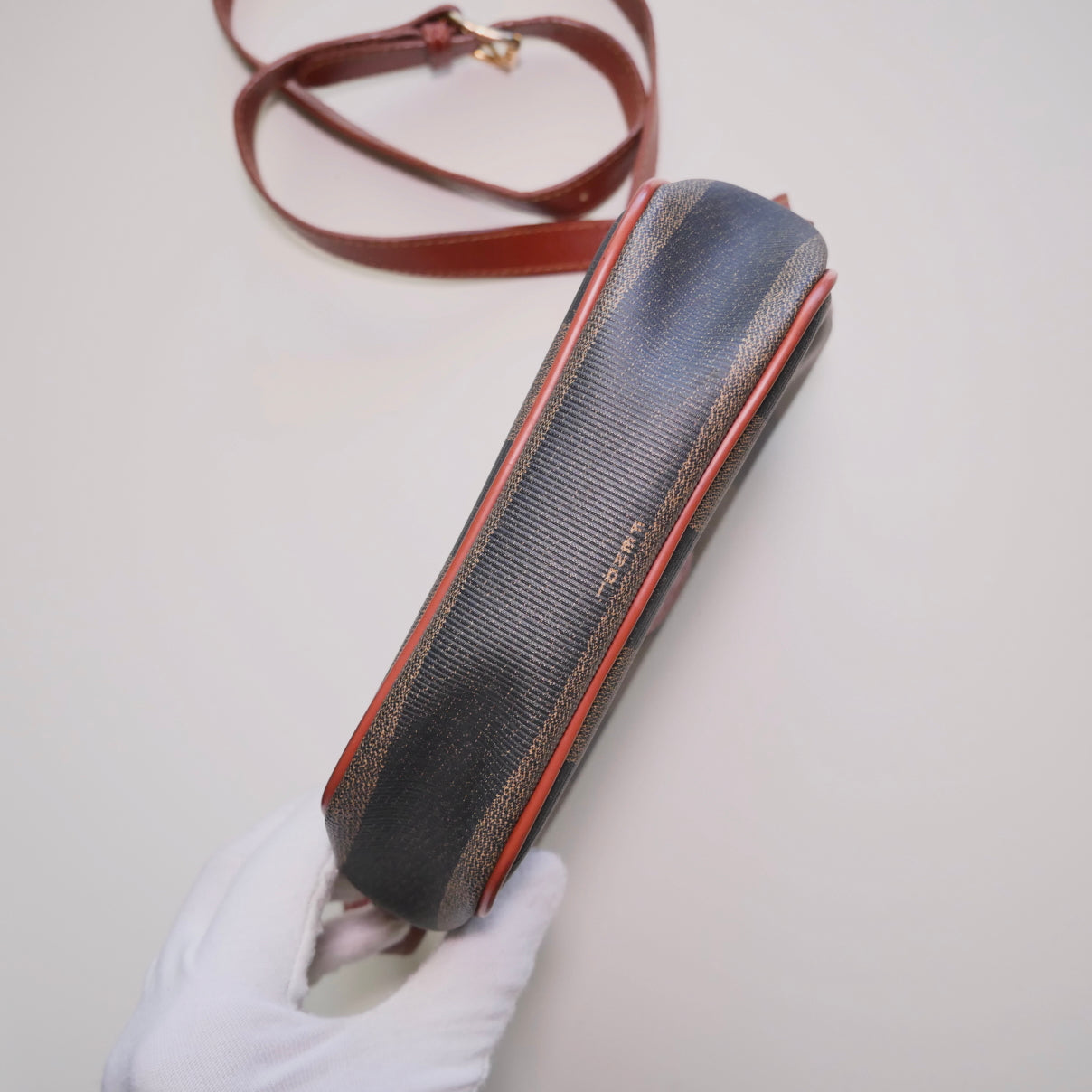 Fendi Vintage Pequin Crossbody