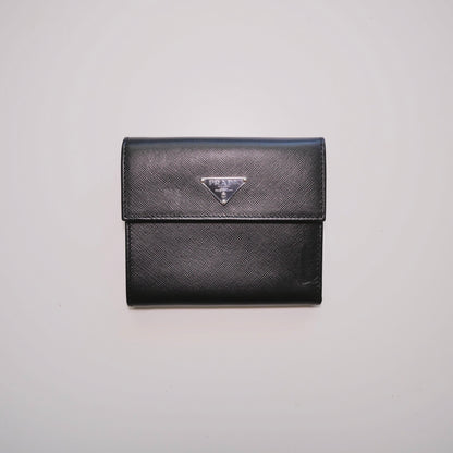 Prada Saffiano Short Wallet