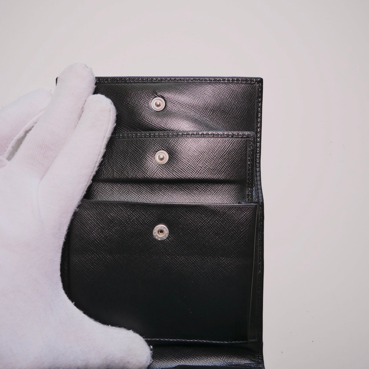 Prada Saffiano Short Wallet