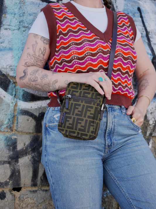 Fendi Vintage Zucca Canvas Bag