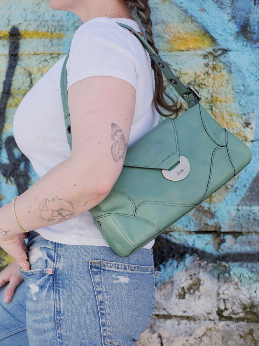 Chloe Leather Shoulder Bag