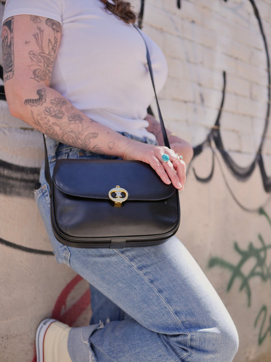 Celine Vintage Leather Crossbody