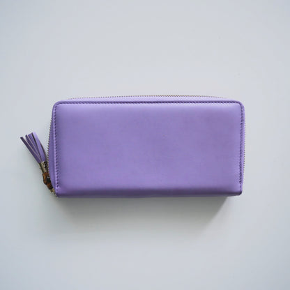 Gucci Leather Bamboo Zippy Wallet