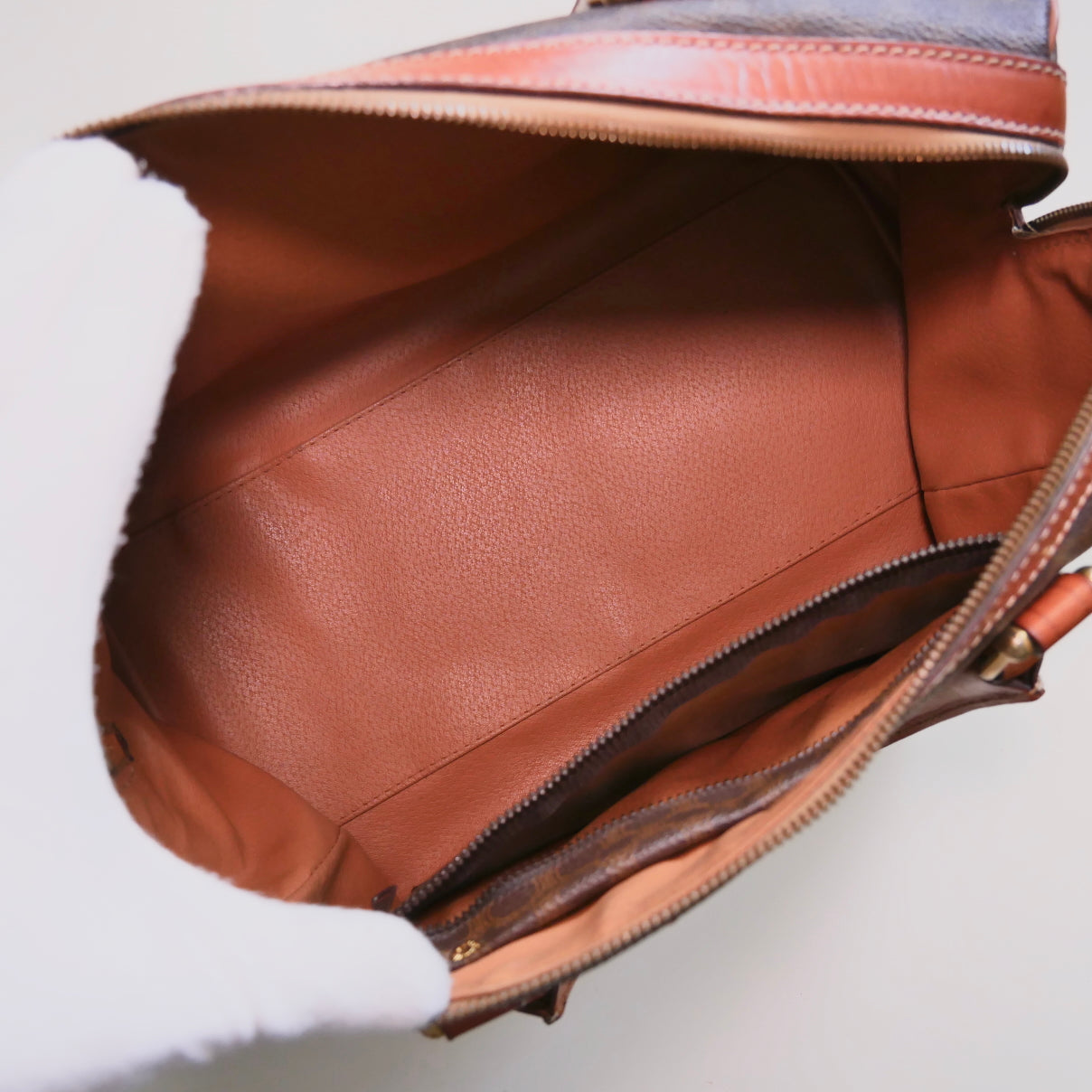 Celine Vintage Macadam Boston Bag