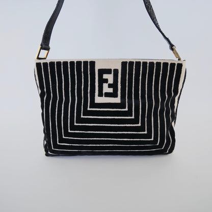 Fendi Vintage Textured Shoulder Bag