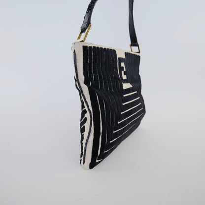 Fendi Vintage Textured Shoulder Bag