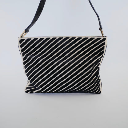 Fendi Vintage Textured Shoulder Bag