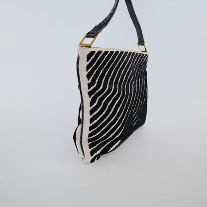 Fendi Vintage Textured Shoulder Bag