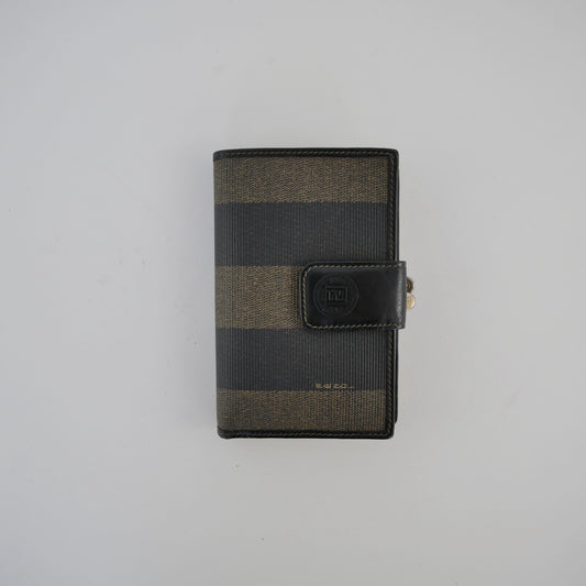 Fendi Vintage Pequin Kisslock Wallet