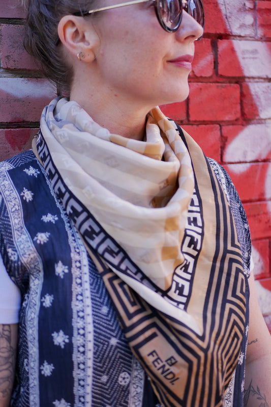 Fendi Vintage Silk Scarf