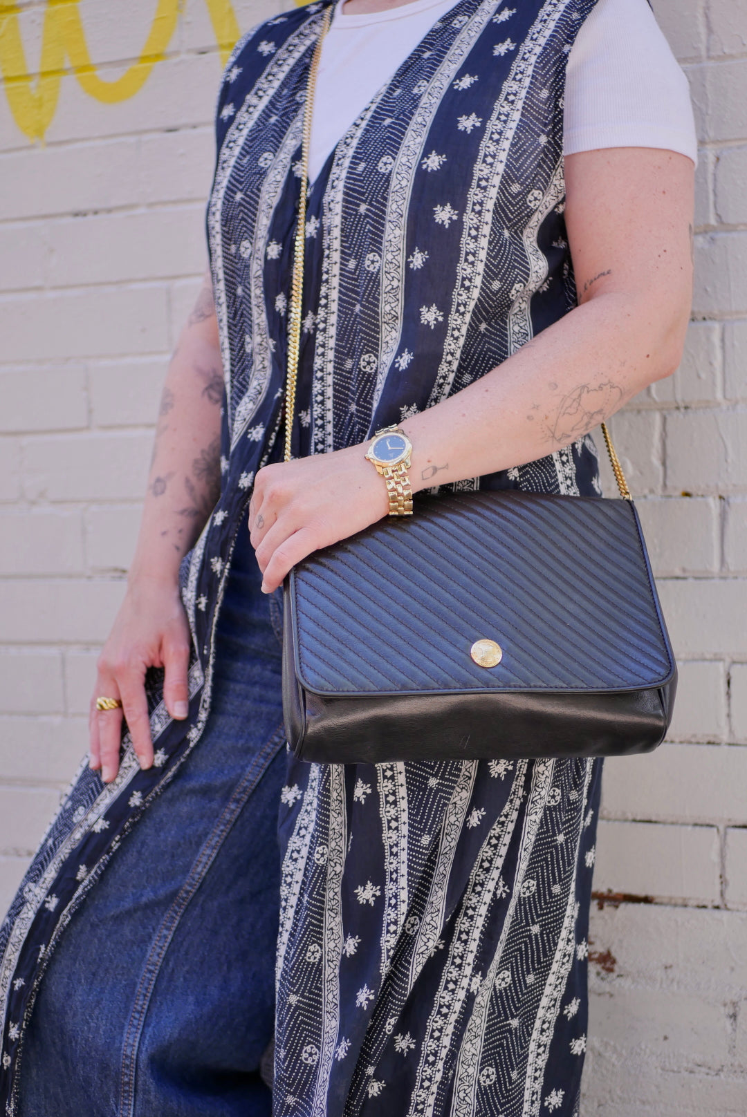 Celine Leather Shoulder Bag