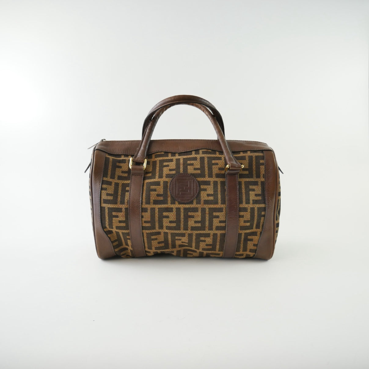 Fendi Zucca Vintage Boston Bag