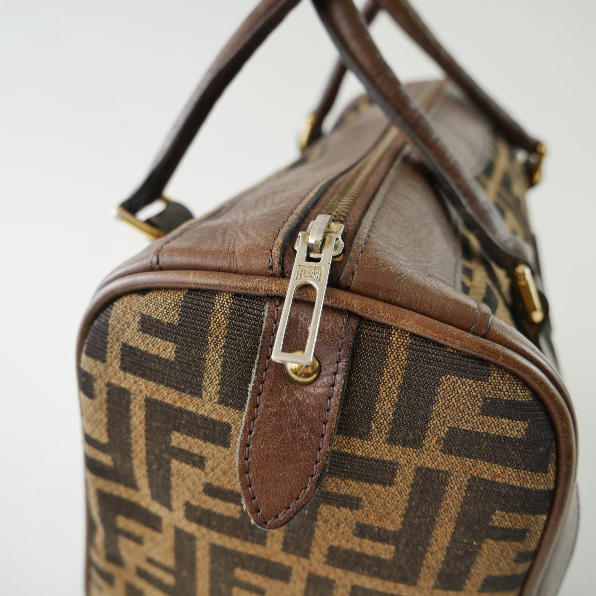 Fendi Zucca Vintage Boston Bag