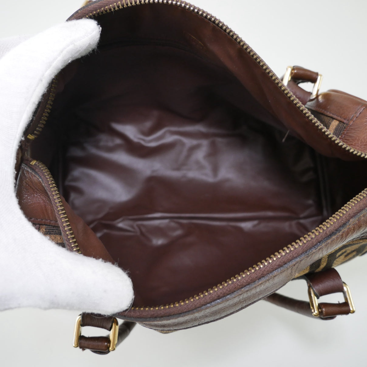 Fendi Zucca Vintage Boston Bag