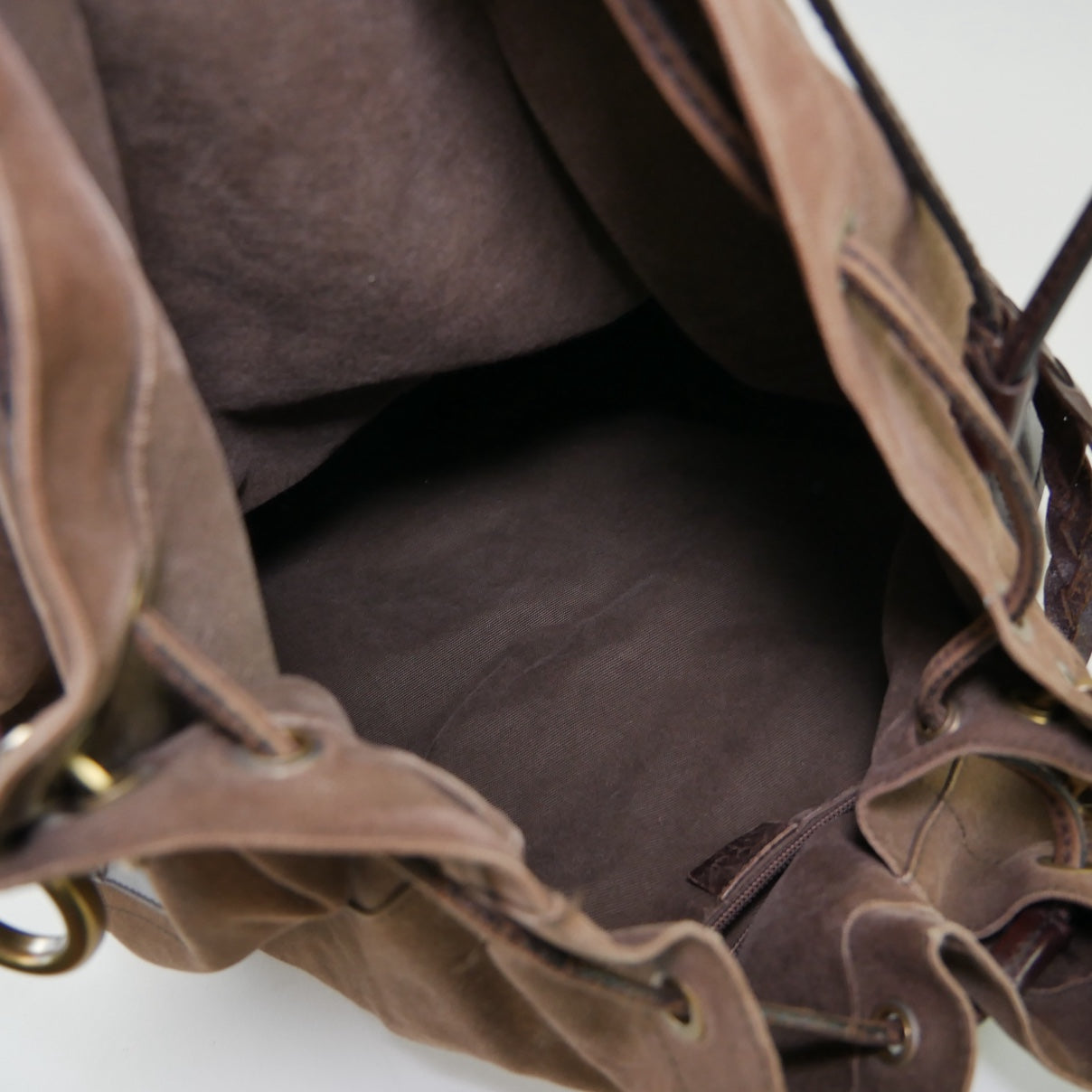 Gucci Canvas & Leather Bucket Bag
