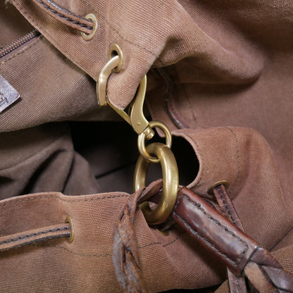 Gucci Canvas & Leather Bucket Bag