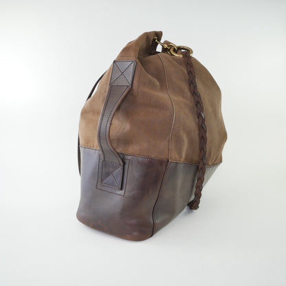 Gucci Canvas & Leather Bucket Bag
