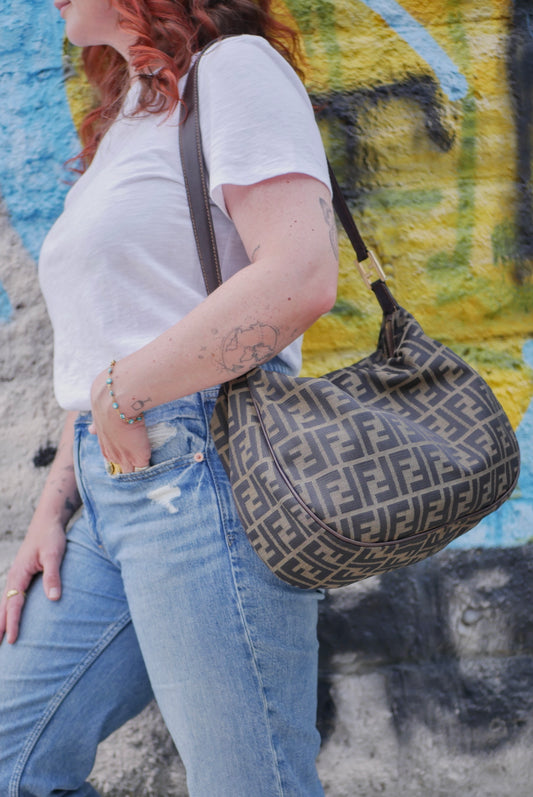 Fendi Zucca Vintage Shoulder Bag