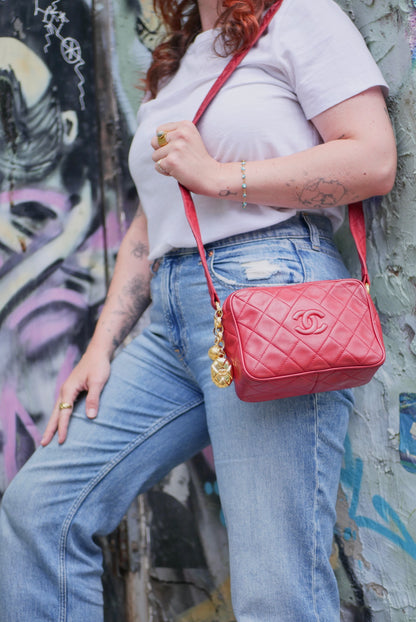 Chanel Vintage Quilted Camera Bag
