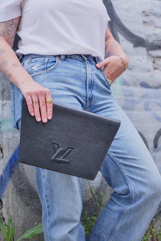 Louis Vuitton Vintage EPI Trapeze Clutch