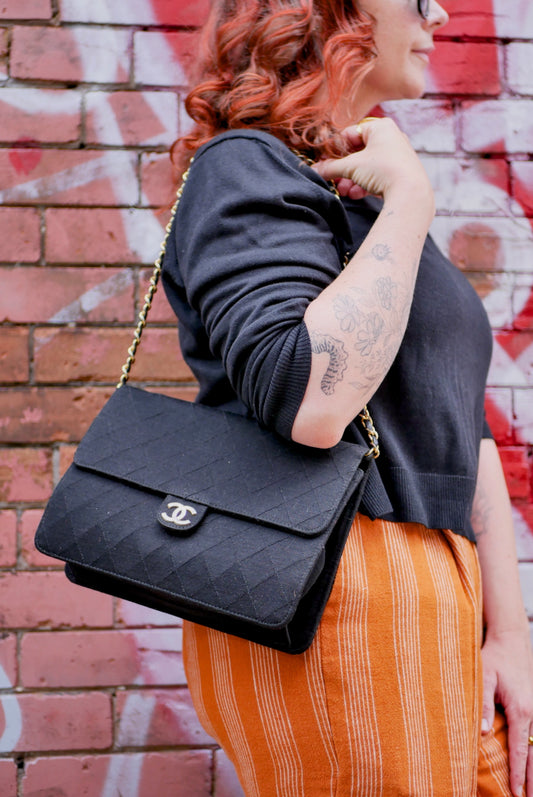 Chanel Vintage Jersey Flap Bag