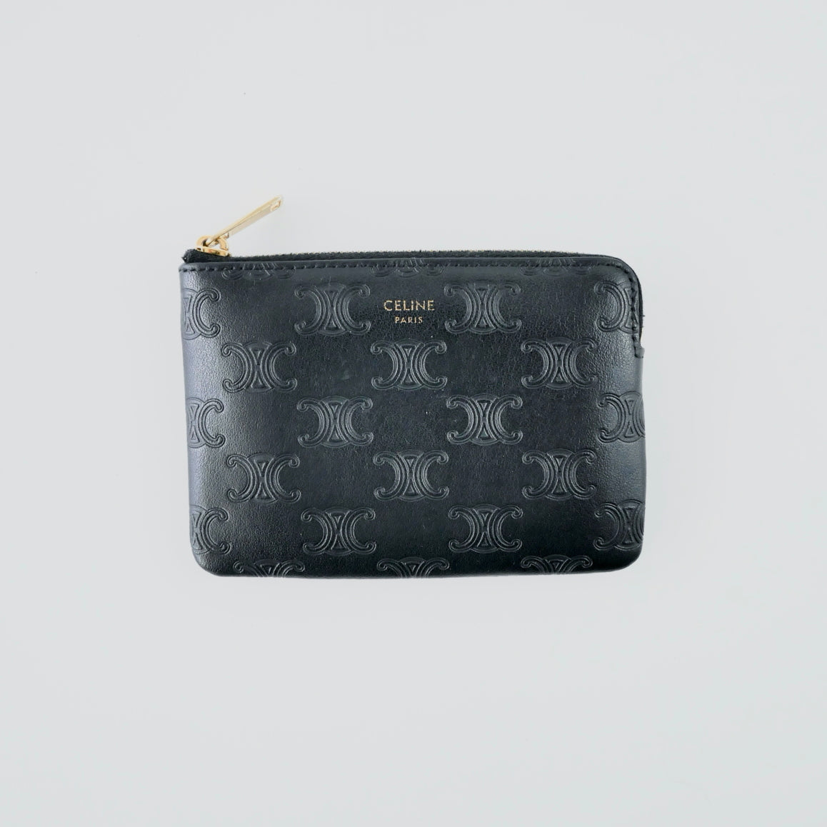 Celine Leather Zippy Card Holder