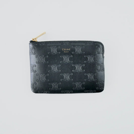 Celine Leather Zippy Card Holder