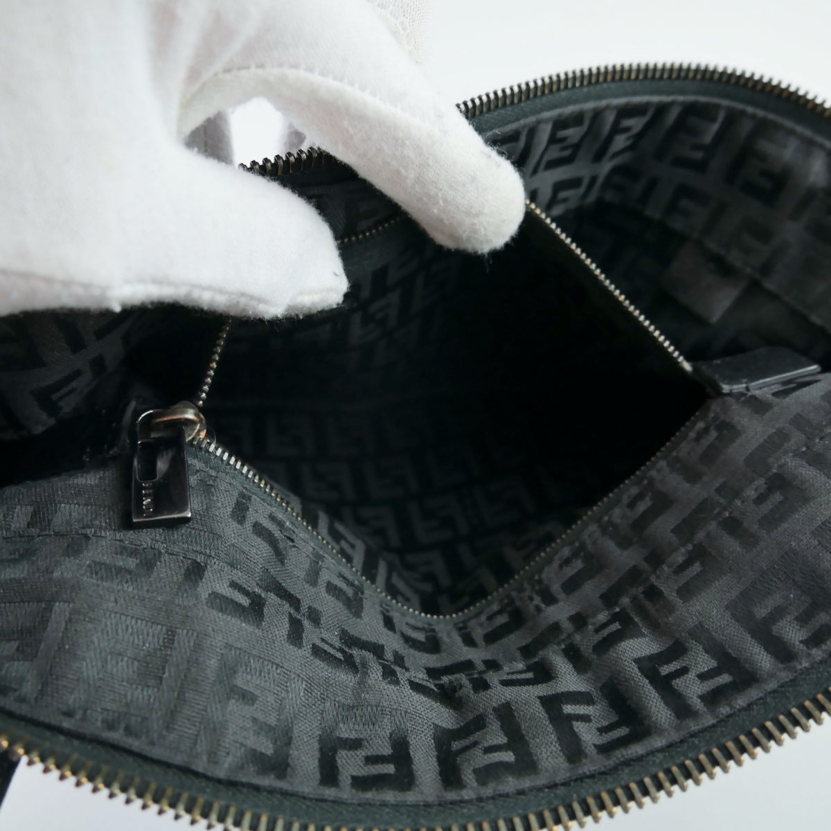 Fendi Canvas Micro Zucca Handbag
